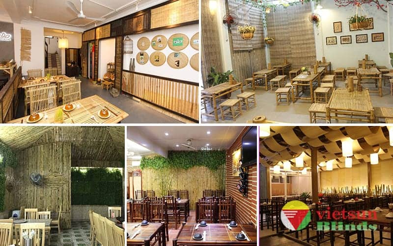 Thi công tre trúc 16 decor nha hang quan an tre truc