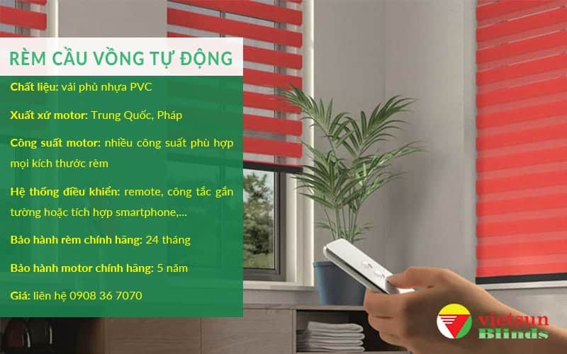Rèm Tự Động 5 rem cau vong tu dong vsb
