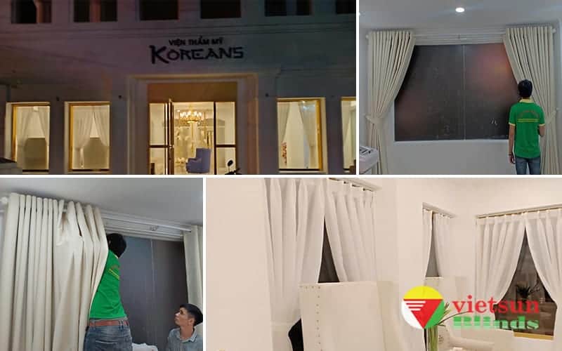 Rèm Vải Hai Lớp 9 rem vai tai vien tham my korea