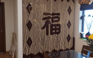 Rèm gỗ phòng thờ